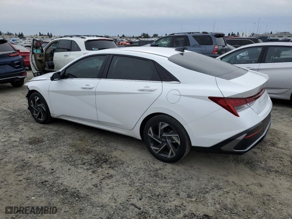 2024 Hyundai Elantra Limited with VIN KMHLP4DGXRU653072, listed as a Copart auction lot 45177815 with 17,069 mi miles and Salvage Title. Bid and sale history available at carsss.com. Image 2.