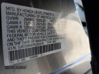 2023 Acura MDX w/Technology Package with VIN 5J8YD9H41PL003518, listed as a Copart auction lot 84565084 with 19,218 mi miles and Salvage Title. Bid and sale history available at carsss.com. Image 13.
