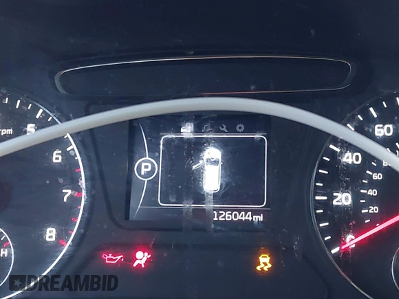2016 Kia Sorento LX with VIN 5XYPG4A38GG075284, listed as a IAAI auction lot 41233974 with 126,044 mi miles. Bid and sale history available at carsss.com. Image 15.