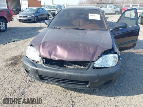 2000 Honda Civic LX with VIN 2HGEJ6675YH528894, listed as a IAAI auction lot 41800415 with 444,713 mi miles. Bid and sale history available at carsss.com. Image 6.