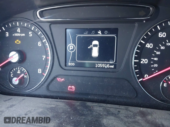 2018 Kia Sorento LX V6 with VIN 5XYPGDA54JG370844, listed as a IAAI auction lot 41412278 with 105,916 mi miles. Bid and sale history available at carsss.com. Image 15.