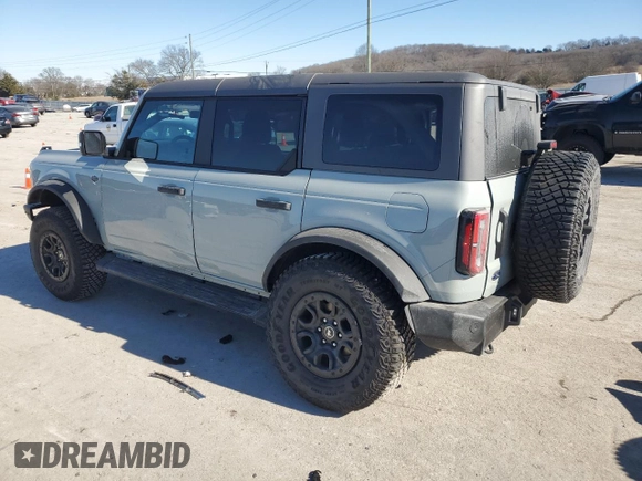 2024 Ford Bronco Wildtrak z VIN 1FMEE2BP6RLA70218, wystawiony jako Copart lot #41918605 z przebiegiem 3 782 mil mil oraz Szkoda całkowita • Salvage title. Historia ofert i sprzedaży dostępna na DreamBid. Obrazek 2.