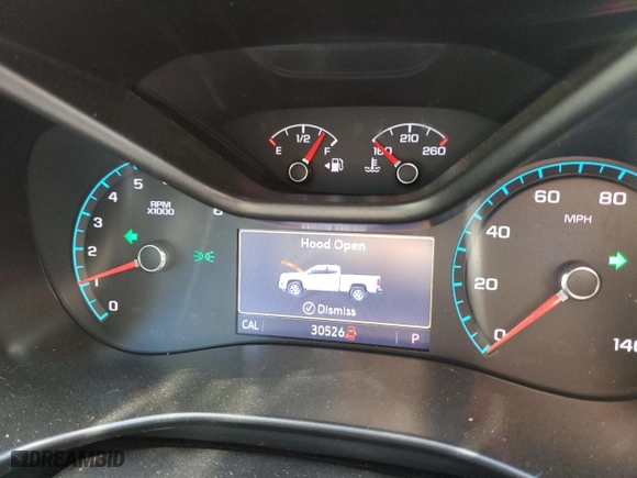 2021 Chevrolet Colorado 2WD Z71 with VIN 1GCGSDEN1M1221448, listed as a Copart auction lot 75447624 with 30,526 mi miles and Salvage Title. Bid and sale history available at carsss.com. Image 9.