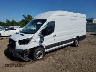 2021 Ford Transit Cargo with VIN 1FTBW3X81MKA06405, listed as a Copart auction lot 61805785 with 102,423 mi miles and Salvage title. Bid and sale history available at DreamBid. Image 1.