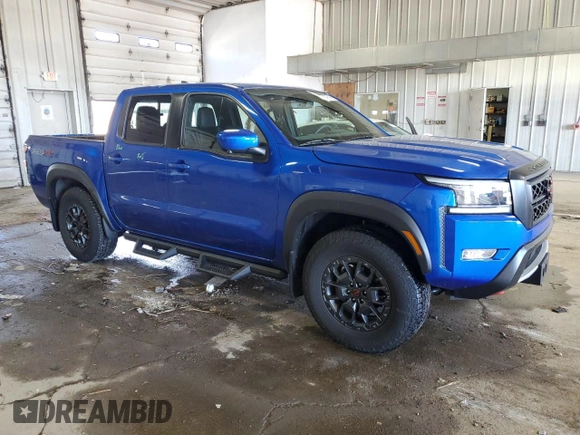 2024 Nissan Frontier SV with VIN 1N6ED1EK5RN620446, listed as a Copart auction lot 57661665 with 6,270 mi miles and Salvage title. Bid and sale history available at DreamBid. Image 4.