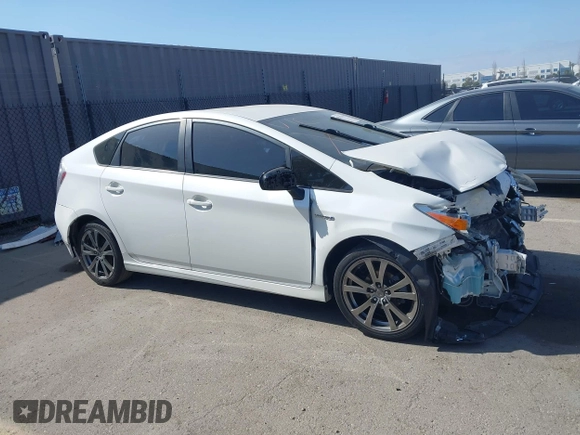 2013 Toyota Prius One with VIN JTDKN3DU8D5672924, listed as a IAAI auction lot 42011744 with 153,772 mi miles. Bid and sale history available at carsss.com. Image 14.