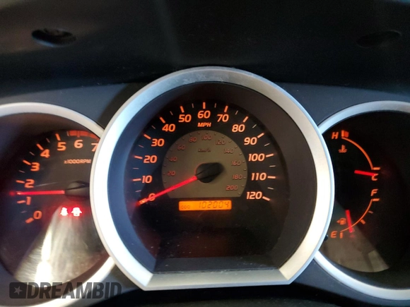 2010 Toyota Tacoma with VIN 5TENX4CN4AZ715297, listed as a Copart auction lot 52585195 with 102,004 mi miles and Clean Title. Bid and sale history available at carsss.com. Image 9.