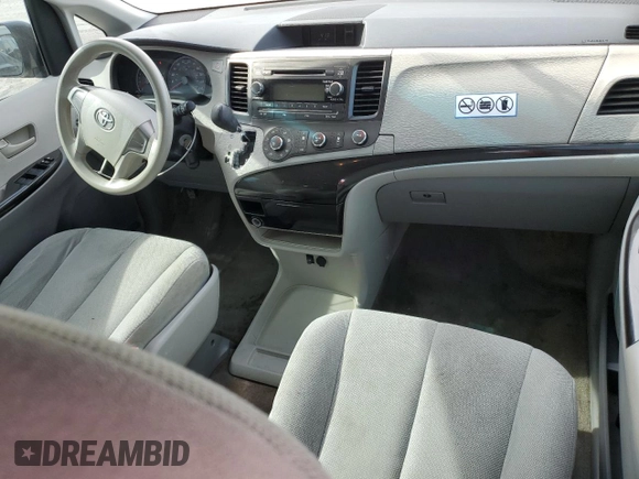 2013 Toyota Sienna L with VIN 5TDZK3DC7DS386989, listed as a Copart auction lot 55105475 with 217,908 mi miles and Salvage title. Bid and sale history available at DreamBid. Image 8.