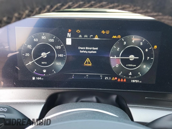 2024 Kia Sportage SX-Prestige with VIN 5XYK5CDF0RG169713, listed as a Copart auction lot 58149335 with 19,731 mi miles and Salvage title. Bid and sale history available at DreamBid. Image 9.