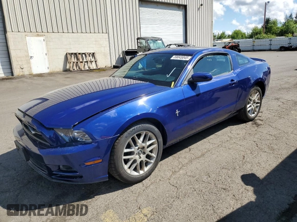 2013 Ford Mustang V6 with VIN 1ZVBP8AM9D5267518, listed as a Copart auction lot 59045045 with 109,835 mi miles and Salvage title. Bid and sale history available at DreamBid. Image 1.
