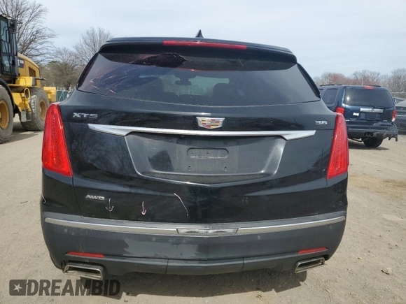 2017 Cadillac XT5 Luxury AWD with VIN 1GYKNDRS4HZ308182, listed as a Copart auction lot 49474225 with 107,388 mi miles and Salvage Title. Bid and sale history available at carsss.com. Image 6.