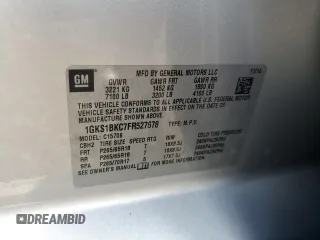 2015 GMC Yukon SLT z VIN 1GKS1BKC7FR527678, wystawiony jako Copart lot #53356615 z przebiegiem 110 125 mil mil oraz Szkoda całkowita • Salvage title. Historia ofert i sprzedaży dostępna na DreamBid. Obrazek 15.