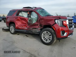 2021 GMC Yukon SLT with VIN 1GKS1BKD9MR416572, listed as a Copart auction lot 77548524 with 24,436 mi miles and Non Repairable. Bid and sale history available at carsss.com. Image 4.