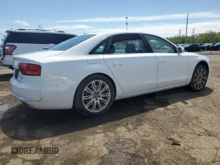 2012 Audi A8 with VIN WAURVAFD2CN017511, listed as a Copart auction lot 56138665 with 100,155 mi miles and Clean title. Bid and sale history available at DreamBid. Image 3.
