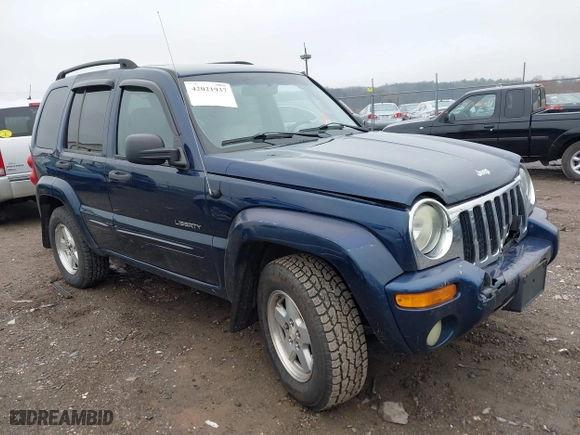 2004 Jeep Liberty Limited with VIN 1J4GL58K34W112569, listed as a IAAI auction lot 42021937 with 181,814 mi miles. Bid and sale history available at carsss.com. Image 1.