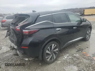 2023 Nissan Murano SL with VIN 5N1AZ2CJ7PC106699, listed as a Copart auction lot 44444885 with 28,186 mi miles and Salvage Title. Bid and sale history available at DreamBid. Image 3.