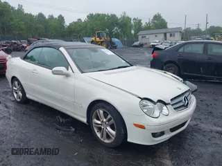 2009 Mercedes-Benz CLK 350 with VIN WDBTK56F89T103600, listed as a IAAI auction lot 42516556 with 91,527 mi miles and . Bid and sale history available at DreamBid. Image 1.