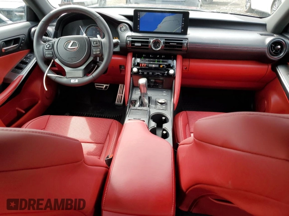 2024 Lexus IS with VIN JTHAP1D23R5005922, listed as a Copart auction lot 51937565 with 5,774 mi miles and Salvage Title. Bid and sale history available at carsss.com. Image 8.