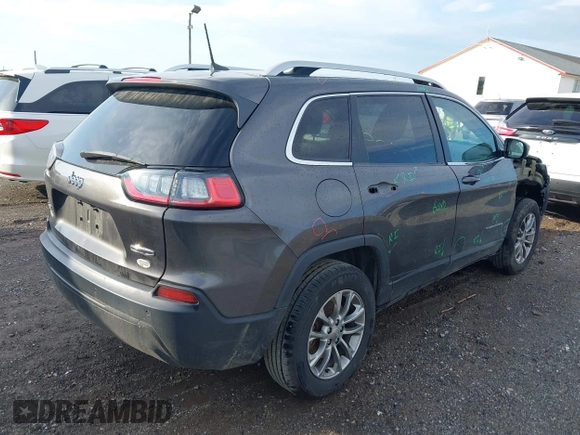 2019 Jeep Cherokee Latitude Plus with VIN 1C4PJMLB8KD208039, listed as a IAAI auction lot 42166196 with 126,327 mi miles and . Bid and sale history available at carsss.com. Image 4.