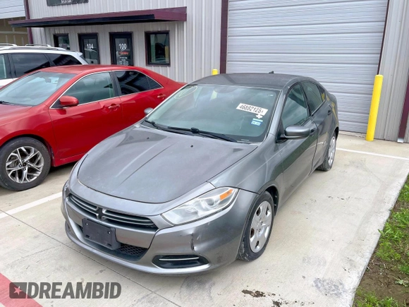 2013 Dodge Dart SE with VIN 1C3CDFAA4DD247102, listed as a Copart auction lot 56041575 with 106,068 mi miles and Clean Title. Bid and sale history available at carsss.com. Image 2.