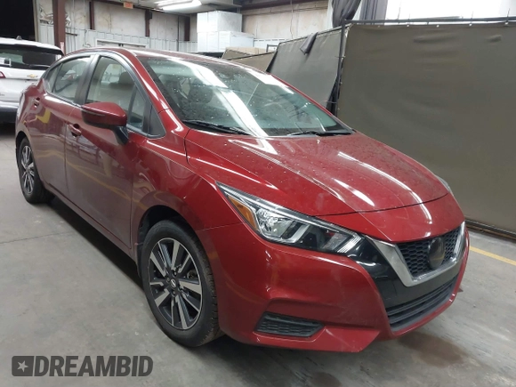 2021 Nissan Versa SV with VIN 3N1CN8EV6ML920311, listed as a IAAI auction lot 41765657 with 64,008 mi miles. Bid and sale history available at carsss.com. Image 1.