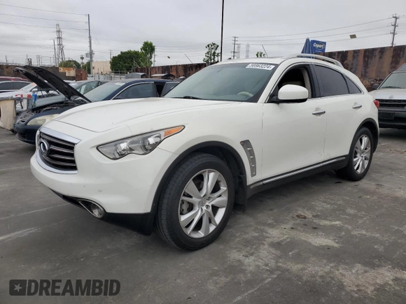 2012 Infiniti FX with VIN JN8AS1MU8CM121118, listed as a Copart auction lot 56963224 with Not provided miles and Salvage title. Bid and sale history available at DreamBid. Image 1.