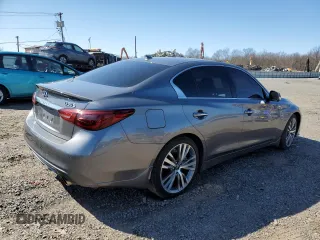 2020 Infiniti Q50 Pure with VIN JN1EV7AR8LM254097, listed as a Copart auction lot 50017965 with 69,758 mi miles and Salvage title. Bid and sale history available at DreamBid. Image 3.