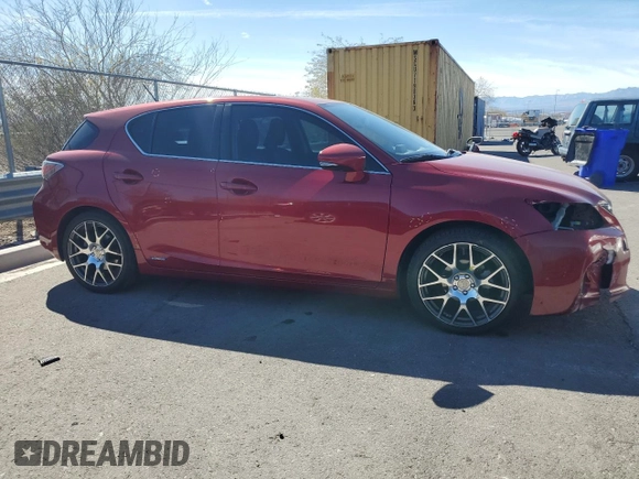 2011 Lexus CT 200h with VIN JTHKD5BH5B2025981, listed as a Copart auction lot 46888965 with 138,482 mi miles and Salvage title. Bid and sale history available at DreamBid. Image 4.