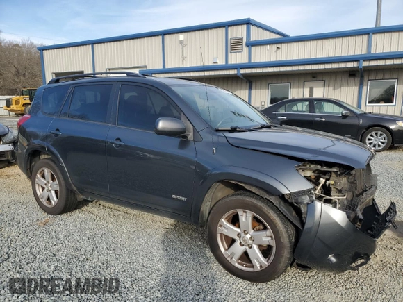 2007 Toyota RAV4 Sport with VIN JTMZD32V876051274, listed as a Copart auction lot 46070385 with 261,520 mi miles and Salvage Title. Bid and sale history available at carsss.com. Image 4.