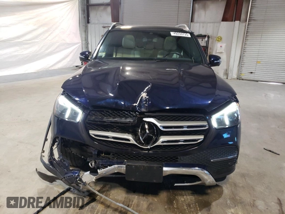 2021 Mercedes-Benz GLE 350 with VIN 4JGFB4KB6MA490787, listed as a Copart auction lot 49259735 with 47,664 mi miles and Salvage title. Bid and sale history available at DreamBid. Image 5.