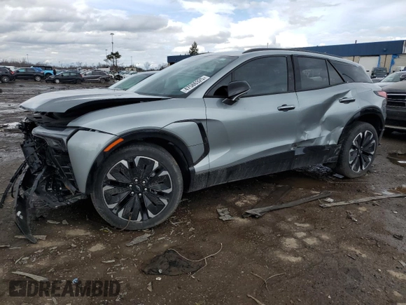 2024 Chevrolet Blazer EV eAWD RS z VIN 3GNKDCRJ1RS219282, wystawiony jako Copart lot #47586325 z przebiegiem 346 mil mil oraz Nie do naprawy. Historia ofert i sprzedaży dostępna na DreamBid. Obrazek 1.