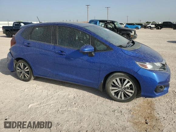 2019 Honda Fit EX z VIN 3HGGK5H82KM739808, wystawiony jako Copart lot #53745645 z przebiegiem 112 697 mil mil oraz Szkoda całkowita • Salvage title. Historia ofert i sprzedaży dostępna na DreamBid. Obrazek 4.