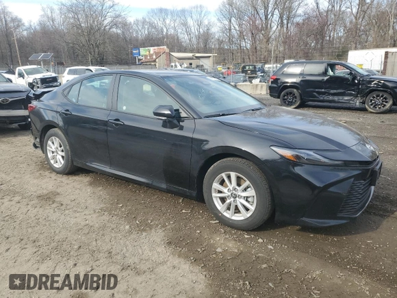 2025 Toyota Camry LE with VIN 4T1DAACK9SU093920, listed as a Copart auction lot 50157745 with 2,088 mi miles and Non Repairable. Bid and sale history available at DreamBid. Image 4.