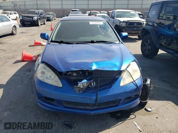 2006 Acura RSX Type-S Leather with VIN JH4DC53056S013114, listed as a Copart auction lot 76320304 with 176,736 mi miles and Salvage Title. Bid and sale history available at carsss.com. Image 5.