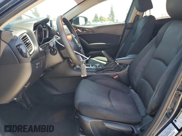 2016 Mazda 3 i Sport with VIN JM1BM1U72G1335369, listed as a Copart auction lot 56196025 with 167,105 mi miles and Salvage Title. Bid and sale history available at DreamBid. Image 7.