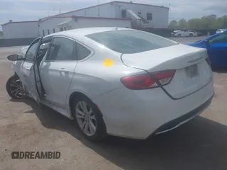 2015 Chrysler 200 Limited with VIN 1C3CCCAB3FN694544, listed as a IAAI auction lot 42082112 with Not Provided miles. Bid and sale history available at carsss.com. Image 3.