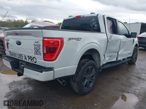 2023 Ford F-150 XL with VIN 1FTFW1ED8PFD06493, listed as a IAAI auction lot 42002427 with 31,147 mi miles and . Bid and sale history available at carsss.com. Image 4.