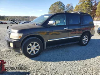 2004 Infiniti QX56 with VIN 5N3AA08C34N806460, listed as a Copart auction lot 80672124 with 193,607 mi miles and Clean Title. Bid and sale history available at carsss.com. Image 1.
