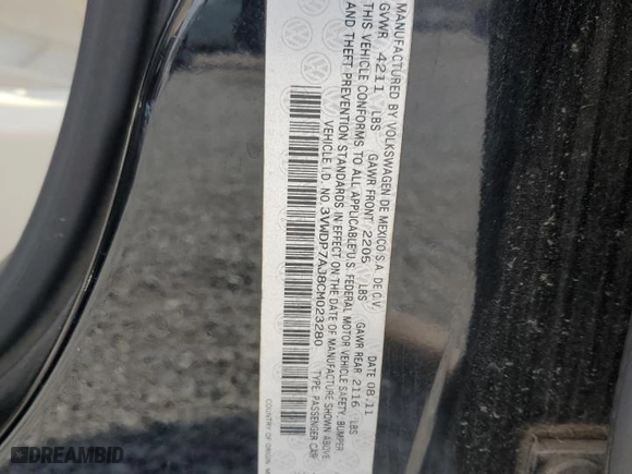 2012 Volkswagen Jetta Sedan SE w/Convenience & Sunroof PZEV with VIN 3VWDP7AJ8CM023280, listed as a Copart auction lot 49404005 with 137,909 mi miles and Salvage Title. Bid and sale history available at carsss.com. Image 12.