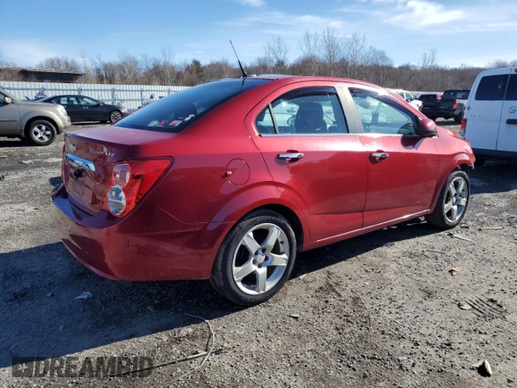 2012 Chevrolet Sonic LTZ z VIN 1G1JE5SHXC4126894, wystawiony jako Copart lot #45186475 z przebiegiem 76 461 mil mil oraz Czysty tytuł • Clean title. Historia ofert i sprzedaży dostępna na DreamBid. Obrazek 3.