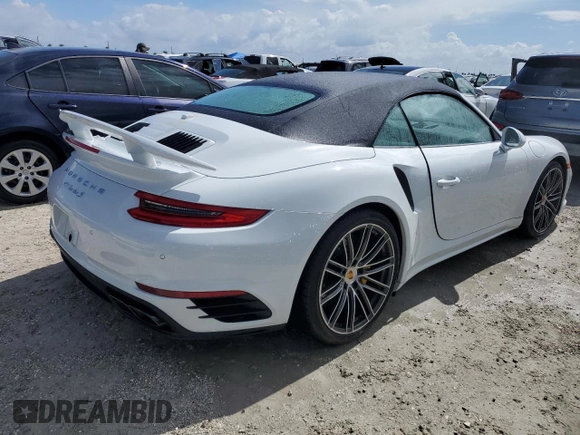 2019 Porsche 911 Turbo S with VIN WP0CD2A93KS144403, listed as a Copart auction lot 74988704 with Not Provided miles and Non Repairable. Bid and sale history available at DreamBid. Image 3.