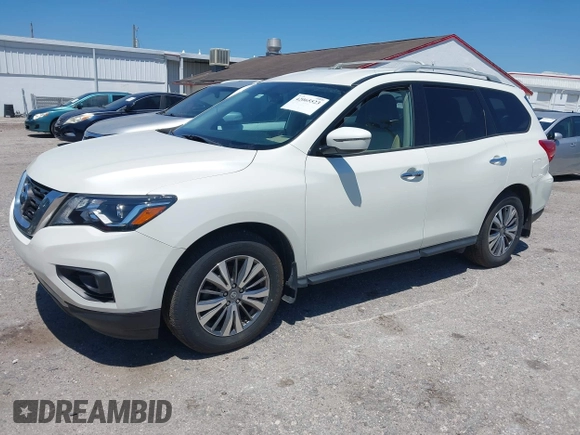 2018 Nissan Pathfinder SV with VIN 5N1DR2MN3JC620443, listed as a IAAI auction lot 42065523 with 137,449 mi miles. Bid and sale history available at carsss.com. Image 2.