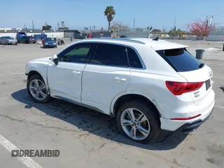 2021 Audi Q3 S line Premium with VIN WA1DECF37M1055948, listed as a IAAI auction lot 42141007 with 48,763 mi miles and . Bid and sale history available at DreamBid. Image 3.