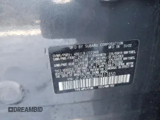 2023 Subaru Forester Sport with VIN JF2SKAGC2PH417450, listed as a Copart auction lot 44503355 with 37,931 mi miles and Salvage Title. Bid and sale history available at carsss.com. Image 13.