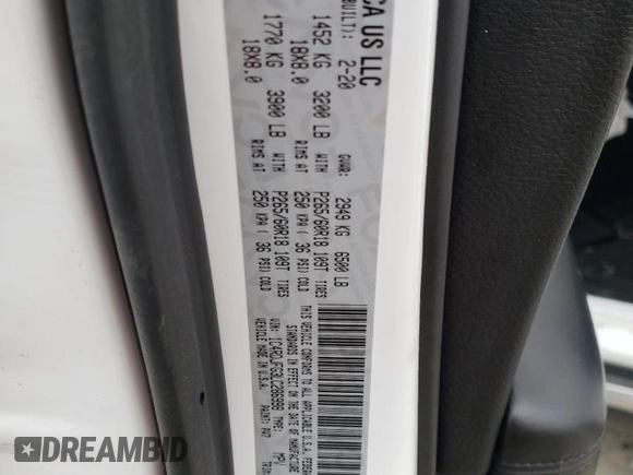 2020 Dodge Durango Pursuit with VIN 1C4RDJFG3LC286998, listed as a Copart auction lot 51589835 with 32,927 mi miles and Salvage title. Bid and sale history available at DreamBid. Image 13.