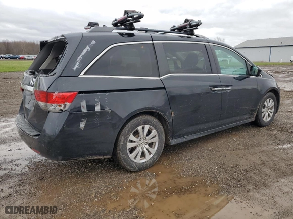 2015 Honda Odyssey EX-L with VIN 5FNRL5H67FB114687, listed as a Copart auction lot 51413005 with 90,621 mi miles and Salvage Title. Bid and sale history available at carsss.com. Image 3.