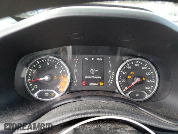 2017 Jeep Renegade Sport with VIN ZACCJBAB7HPE44925, listed as a Copart auction lot 51217075 with 56,505 mi miles and Salvage Title. Bid and sale history available at carsss.com. Image 9.