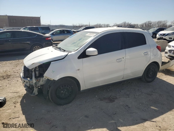 2017 Mitsubishi Mirage ES with VIN ML32A3HJ4HH020692, listed as a Copart auction lot 47865045 with 69,246 mi miles and Salvage Title. Bid and sale history available at carsss.com. Image 1.