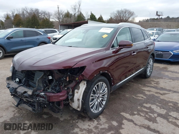 2017 Lincoln MKX Reserve with VIN 2LMPJ6LR1HBL43659, listed as a IAAI auction lot 41480654 with 100,677 mi miles. Bid and sale history available at carsss.com. Image 2.
