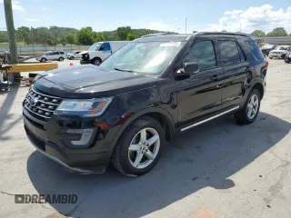 2017 Ford Explorer XLT z VIN 1FM5K8D84HGD52317, wystawiony jako Copart lot #58200565 z przebiegiem 111 962 mil mil oraz Szkoda całkowita • Salvage title. Historia ofert i sprzedaży dostępna na DreamBid. Obrazek 1.